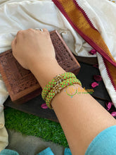 Kada Kundan Bangle -Light Green Matt-G4836